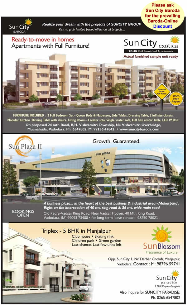Baroda Real Estate Sun City Baroda